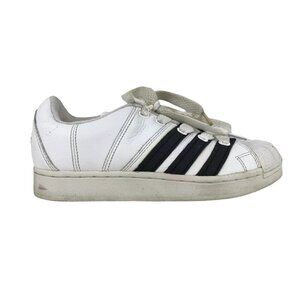 Adidas‎ Boys Superstar PWC 681 White Black Lace Up Sneakers Shoes Size US 6.5